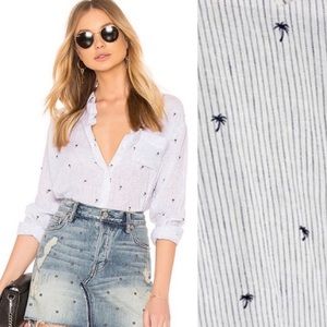 NWOT Rails Charli Mini Palms Button Down Shirt S